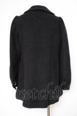 画像2: franche lippee black / 衿付きコート M 黒 Y-26-09-08-082-LO-CO-SZ-ZY (2)