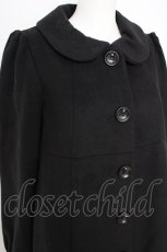 画像3: franche lippee black / 衿付きコート M 黒 Y-26-09-08-082-LO-CO-SZ-ZY (3)