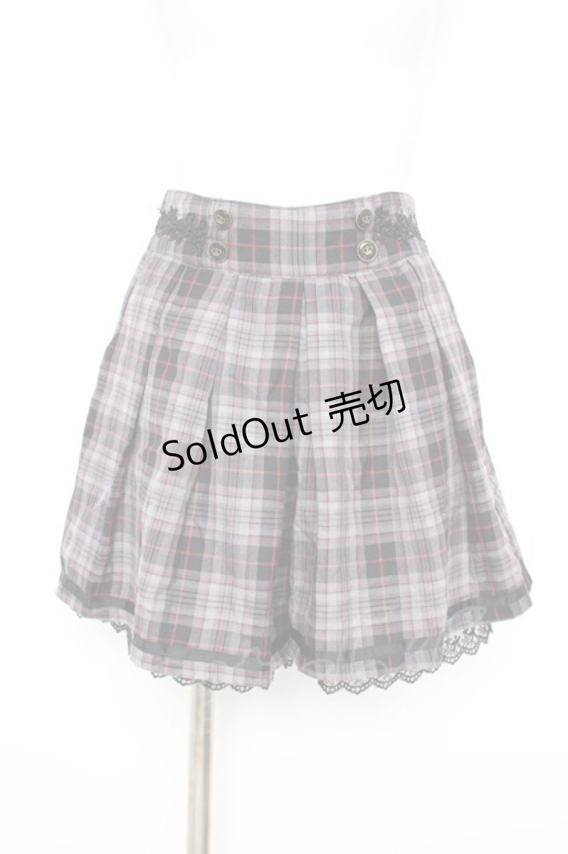 画像1: axes femme / チェック柄キュロット  グレー Y-26-09-08-084-AX-PA-SZ-ZY (1)