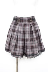 画像1: axes femme / チェック柄キュロット  グレー Y-26-09-08-084-AX-PA-SZ-ZY (1)