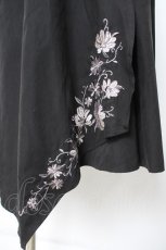 画像3: axes femme / ベルト付刺繍ラップスカート M 黒 Y-26-09-08-085-AX-SK-SZ-ZY (3)
