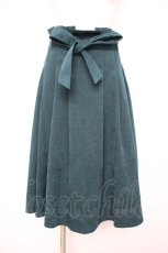 画像1: axes femme / コーデュロイミドルスカート  グリーン Y-26-09-08-089-AX-SK-SZ-ZY (1)