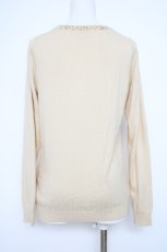 画像2: Franche Lippee / ビーズリボンカーディガン M 生成り Y-26-09-08-026-LO-TO-SZ-ZY (2)