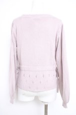 画像2: axes femme POETIQUE / ストロベリー刺繍ニットカーディガン M ピンク Y-26-09-08-029-AX-TO-SZ-ZY (2)