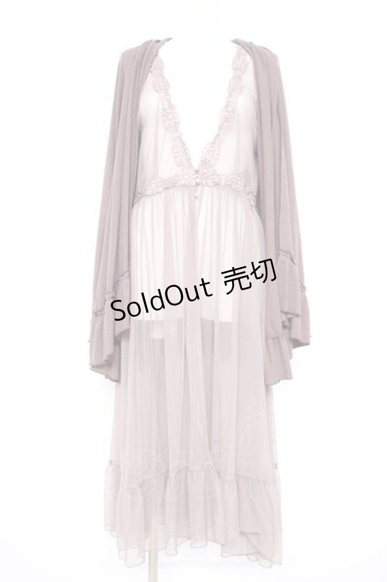画像1: axes femme / ジレレイヤード風ロングカーデ M 茶 Y-26-09-08-031-AX-TO-SZ-ZY (1)