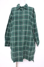 画像1: NieR Clothing / チェックシャツ  グリーン Y-26-09-08-035-PU-BL-SZ-ZY (1)