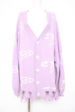 画像1: TRAVAS TOKYO / Safety pinニットカーディガン  ラベンダー Y-26-09-08-038-PU-TO-SZ-ZY (1)