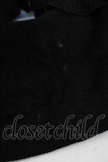 画像4: Jamieエーエヌケー / ゴシックロゴパッチワークカーデ M ブルー×ブラック Y-26-09-08-040-LO-TO-OW-ZY (4)