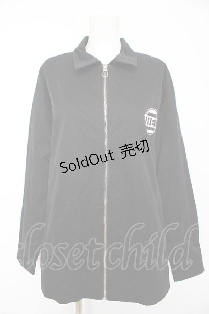 画像1: NieR Clothing / 内側フリースコーチジャケット F 黒 Y-26-09-09-051-PU-JA-SZ-ZY (1)