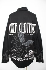 画像2: NieR Clothing / 内側フリースコーチジャケット F 黒 Y-26-09-09-051-PU-JA-SZ-ZY (2)