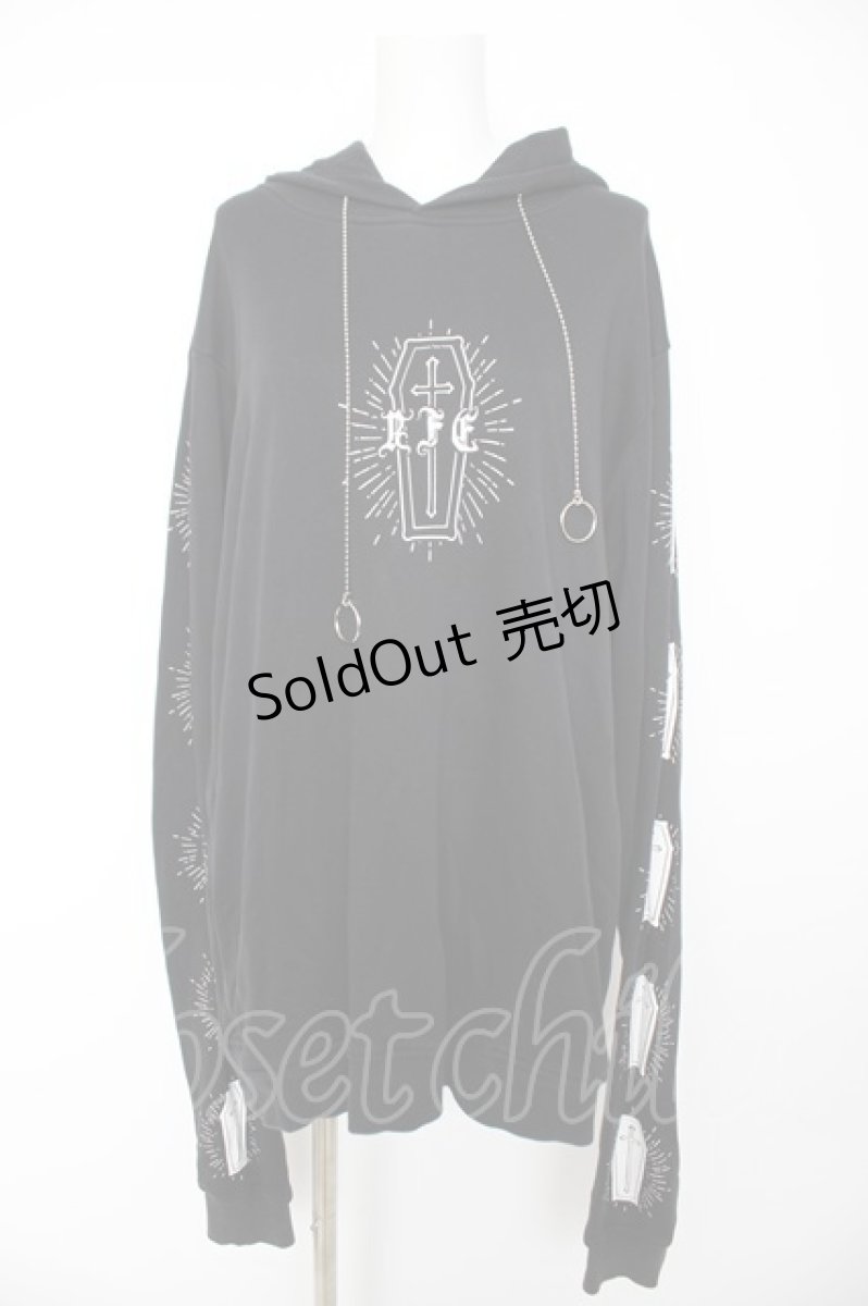 画像1: REFLEM / ロングスリーブチェーンパーカー F ブラック Y-26-09-09-056-PU-TO-SZ-ZY (1)