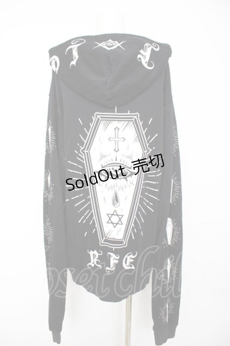 画像2: REFLEM / ロングスリーブチェーンパーカー F ブラック Y-26-09-09-056-PU-TO-SZ-ZY (2)