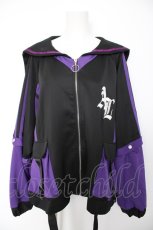 画像1: Amilige / SatanバックプリントセーラーZIPジャージ  黒 Y-26-09-09-058-PU-TO-SZ-ZY (1)