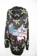 画像2: NieR Clothing / 総柄ZIPパーカー  黒 Y-26-09-09-062-PU-TO-SZ-ZY (2)
