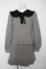画像1: Secret Honey / 千鳥柄セットアップ  黒 Y-26-09-09-069-CA-TO-SZ-ZY (1)