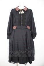 画像1: axes femme / カメオブローチ付きロングワンピース M グリーン Y-26-09-09-078-AX-OP-SZ-ZY (1)
