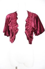 画像1: axes femme / ベロアボレロ M ワイン Y-26-09-09-009-AX-TO-SZ-ZY (1)