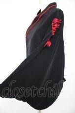 画像3: metamorphose / 【プラスサイズ】着物合わせ風ブラウス 2 黒 Y-26-09-09-084-ME-BL-SZ-ZY (3)