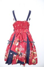 画像2: metamorphose / 乙女の白昼夢タックジャンパースカート  赤 Y-26-09-09-085-ME-OP-SZ-ZY (2)