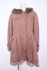画像1: axes femme / ボアライナー付きモッズコート M 淡ピンク Y-26-09-09-087-AX-CO-SZ-ZY (1)