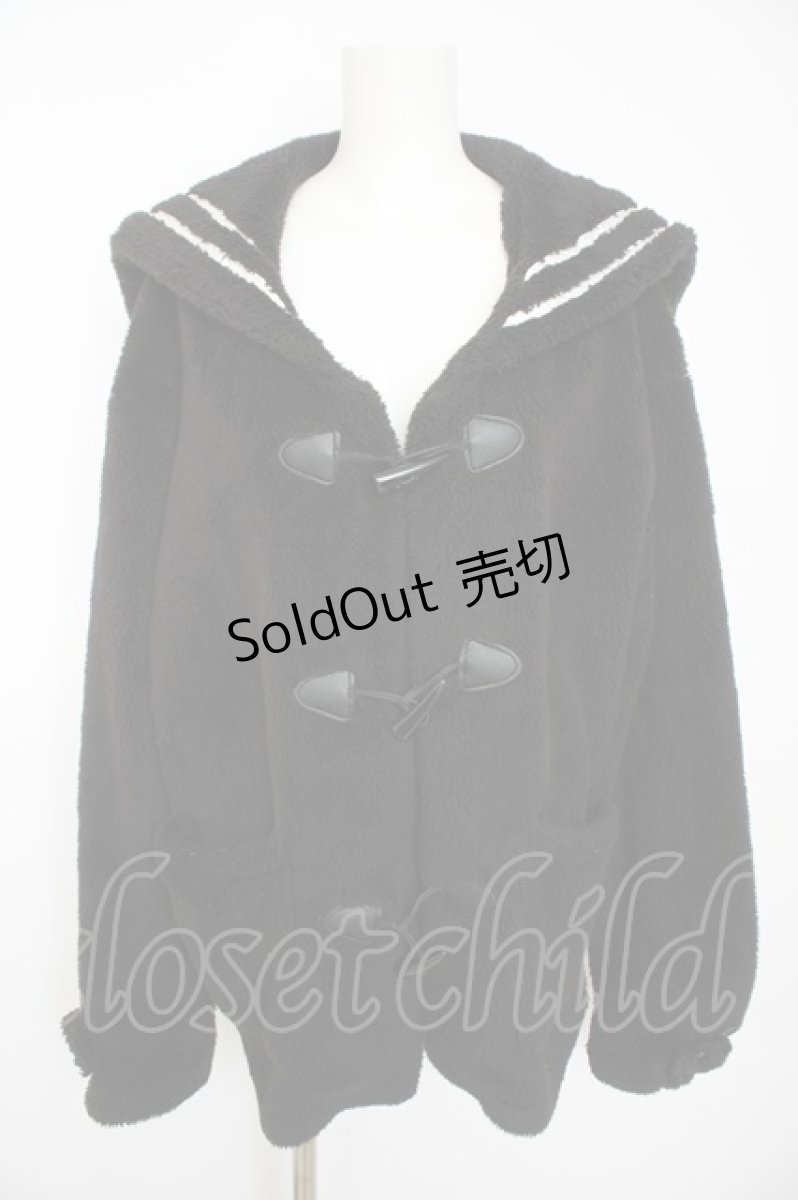 画像1: TRAVAS TOKYO / Sailor boa duffel blouson F ブラック Y-26-09-09-091-PU-JA-SZ-ZY (1)