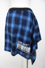 画像2: JURY BLACK / LOGO×CODEフェイク巻きスカート  ブルー Y-26-09-09-095-PU-SK-SZ-ZY (2)