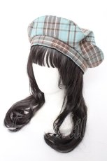 画像2: axes femme / タータンチェックリボンベレー 60cm ミント Y-26-09-09-002-AX-AC-SZ-ZY (2)