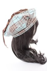 画像4: axes femme / タータンチェックリボンベレー 60cm ミント Y-26-09-09-002-AX-AC-SZ-ZY (4)