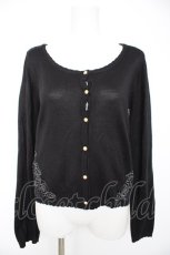 画像1: axes femme / BACKレースカーディガン M 黒 Y-26-09-09-029-AX-TO-SZ-ZY (1)