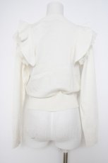 画像2: axes femme / 肩フリルニットプルオーバー M ラベンダー Y-26-09-10-053-AX-TO-SZ-ZY (2)