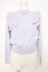 画像1: axes femme / 肩フリルニットプルオーバー M 生成り Y-26-09-10-054-AX-TO-SZ-ZY (1)