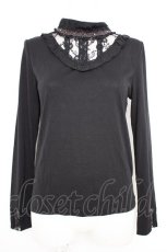 画像1: axes femme / レーシースタンドインナープルオーバー M クロ Y-26-09-10-061-AX-TO-SZ-ZY (1)