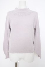 画像1: axes femme / ステラート刺繍フェザーニット F ラベンダー Y-26-09-10-074-AX-TO-SZ-ZY (1)