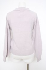 画像2: axes femme / ステラート刺繍フェザーニット F ラベンダー Y-26-09-10-074-AX-TO-SZ-ZY (2)