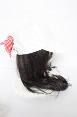 画像4: MILK / ギンガムGirl リボンキャップ  ホワイト Y-26-09-10-008-ML-AC-SZ-ZY (4)