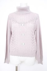 画像1: axes femme POETIQUE / バラ刺繍ニットプルオーバー M ラベンダー Y-26-09-10-093-AX-TO-SZ-ZY (1)