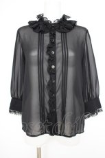 画像1: Angelic Pretty / Dollyジョーゼットブラウス  黒 Y-26-09-10-102-AP-BL-SZ-ZY (1)