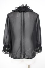画像2: Angelic Pretty / Dollyジョーゼットブラウス  黒 Y-26-09-10-102-AP-BL-SZ-ZY (2)