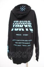 画像2: TRAVAS TOKYO / ピクセルクマプルオーバーパーカー F ブラック Y-26-09-10-105-PU-TO-SZ-ZY (2)