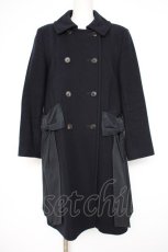画像1: Jane Marple / リボンデザインウールコート M 紺 Y-26-09-10-112-JM-CO-SZ-ZY (1)