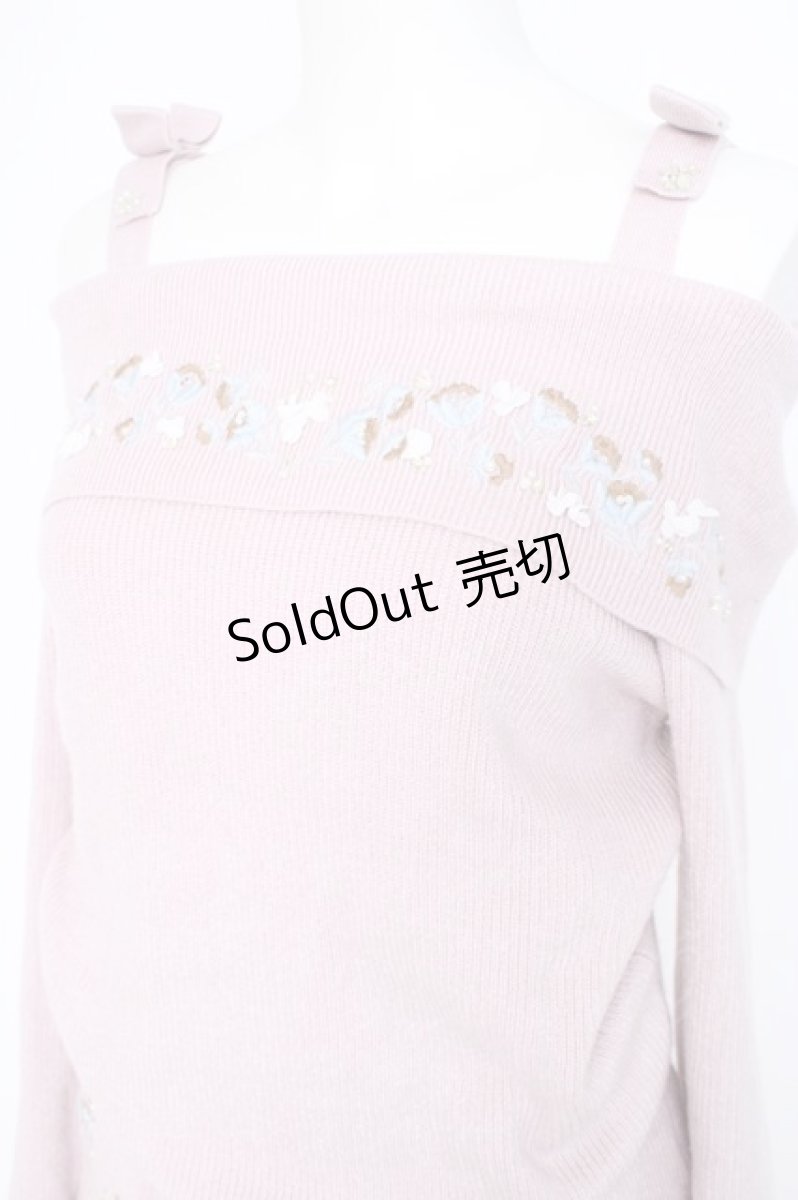 画像4: LODISPOTTO / 刺繍ニットセットアップ  ピンク Y-26-09-10-118-LO-OP-SZ-ZY (4)