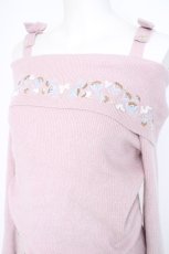 画像4: LODISPOTTO / 刺繍ニットセットアップ  ピンク Y-26-09-10-118-LO-OP-SZ-ZY (4)