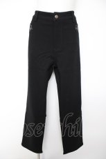 画像1: axes femme / 刺繍入り裏起毛ストレッチパンツ 3L 黒 Y-26-09-10-132-AX-PA-SZ-ZY (1)