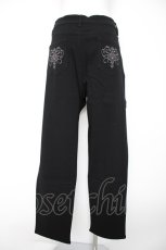 画像2: axes femme / 刺繍入り裏起毛ストレッチパンツ 3L 黒 Y-26-09-10-132-AX-PA-SZ-ZY (2)