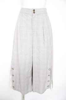 axes femme / レース切替ワイドパンツ M グレー Y-26-09-10-138-AX-PA