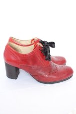 画像4: Jane Marple / SH リボンレースアップのオックスフォードシューズ L ワイン Y-26-09-10-018-JM-SH-SZ-ZY (4)