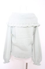 画像2: axes femme / オフタートルニットプルオーバー M グリーン Y-26-09-12-052-AX-TO-SZ-ZY (2)