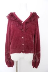 画像1: axes femme / レース襟フェザーニット F ワイン Y-26-09-12-060-AX-TO-SZ-ZY (1)
