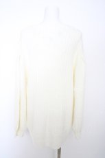 画像2: axes femme / ポケット付フェザーニットカーデ M キナリ Y-26-09-12-069-AX-TO-SZ-ZY (2)