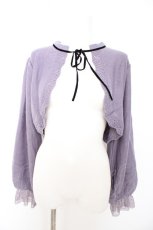 画像1: axes femme / ニットショートボレロ F パープル Y-26-09-12-071-AX-TO-SZ-ZY (1)